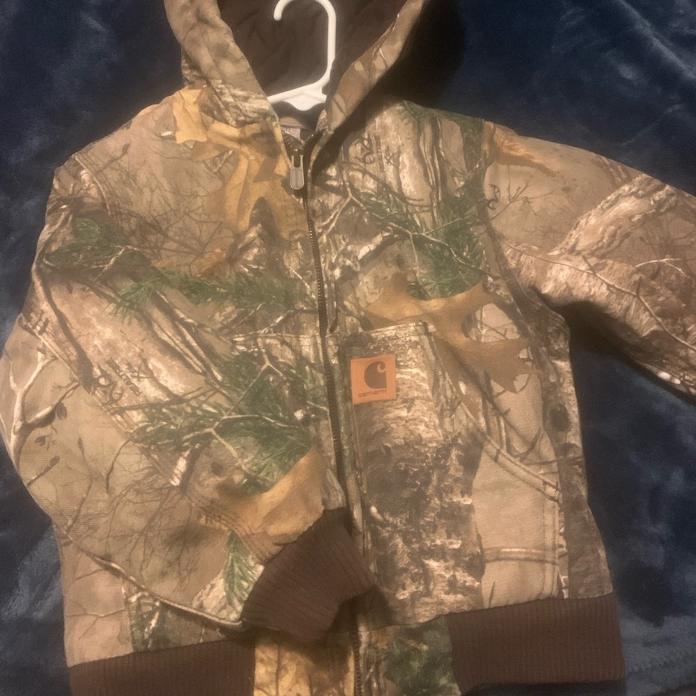 Boys camouflage carhartt jacket
